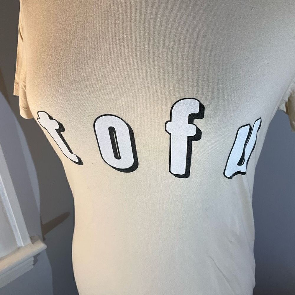 TOFU TShirt. Cream. XL. Supersoft! - Picture 4 of 6